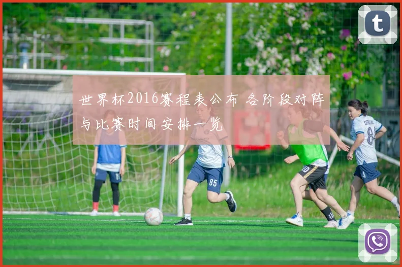 世界杯2016赛程表公布 各阶段对阵与比赛时间安排一览